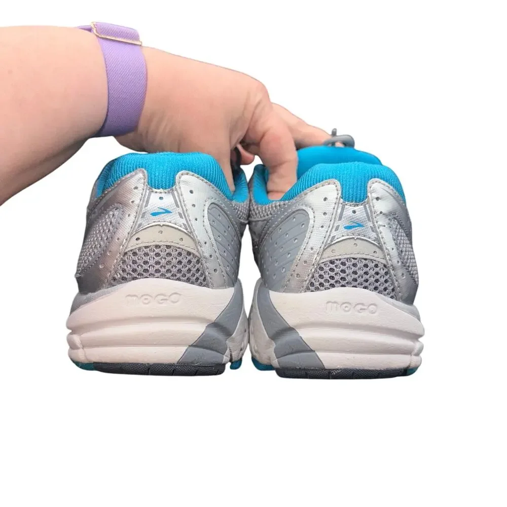 Brooks Addiction Walker Running Shoes Gray Blue Wide D Women’s Size 10